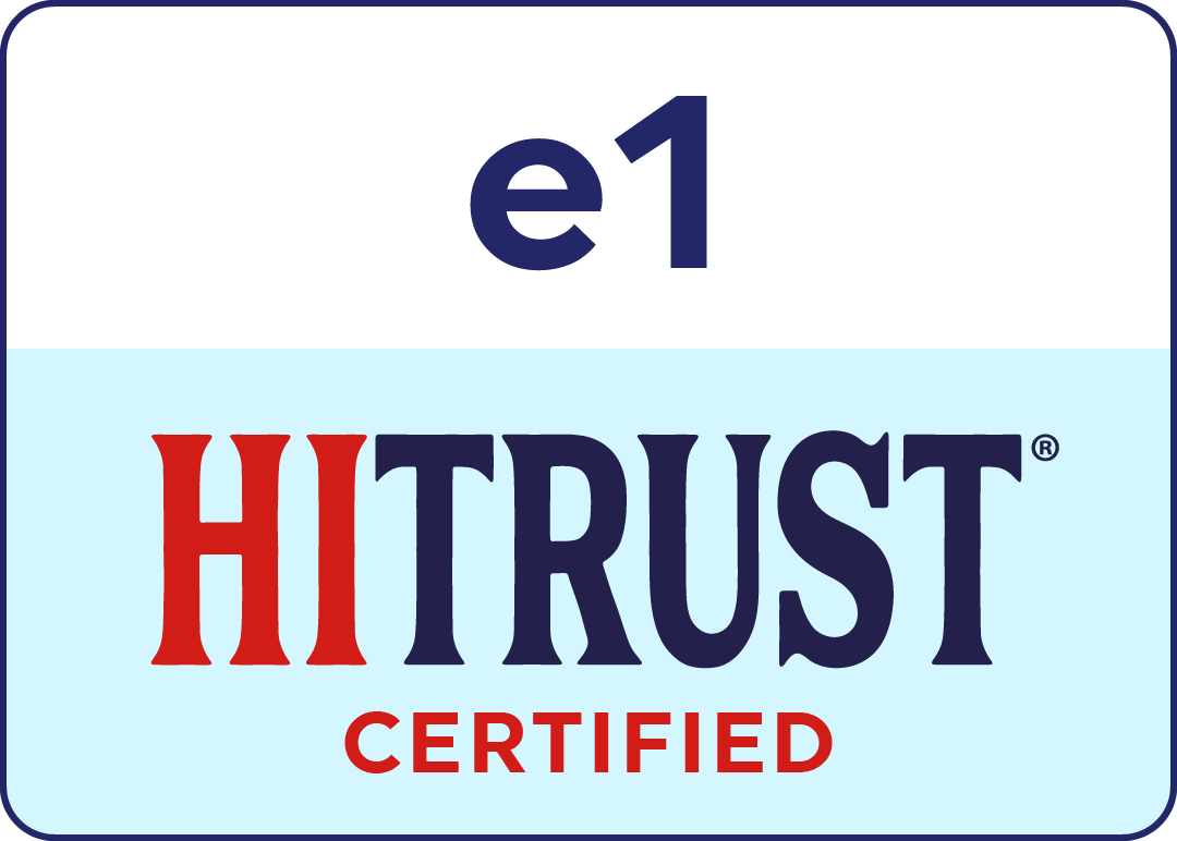Hitrust Certification e1 badge